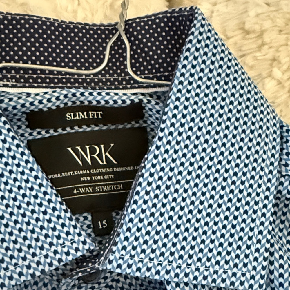 WRK boys Blue Button Down Shirt